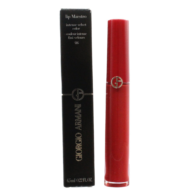 Giorgio Armani Lip Maestro Liquid Lipstick 416 Scarletto Red