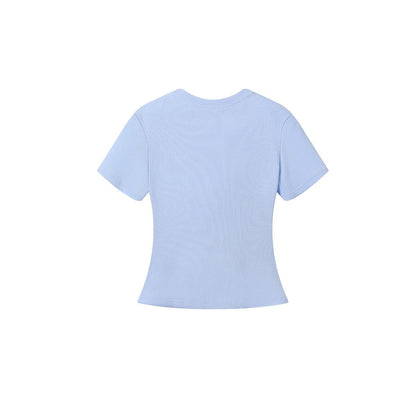 Buttery Soft Built-In Padded Bra Short Sleeve T-Shirt