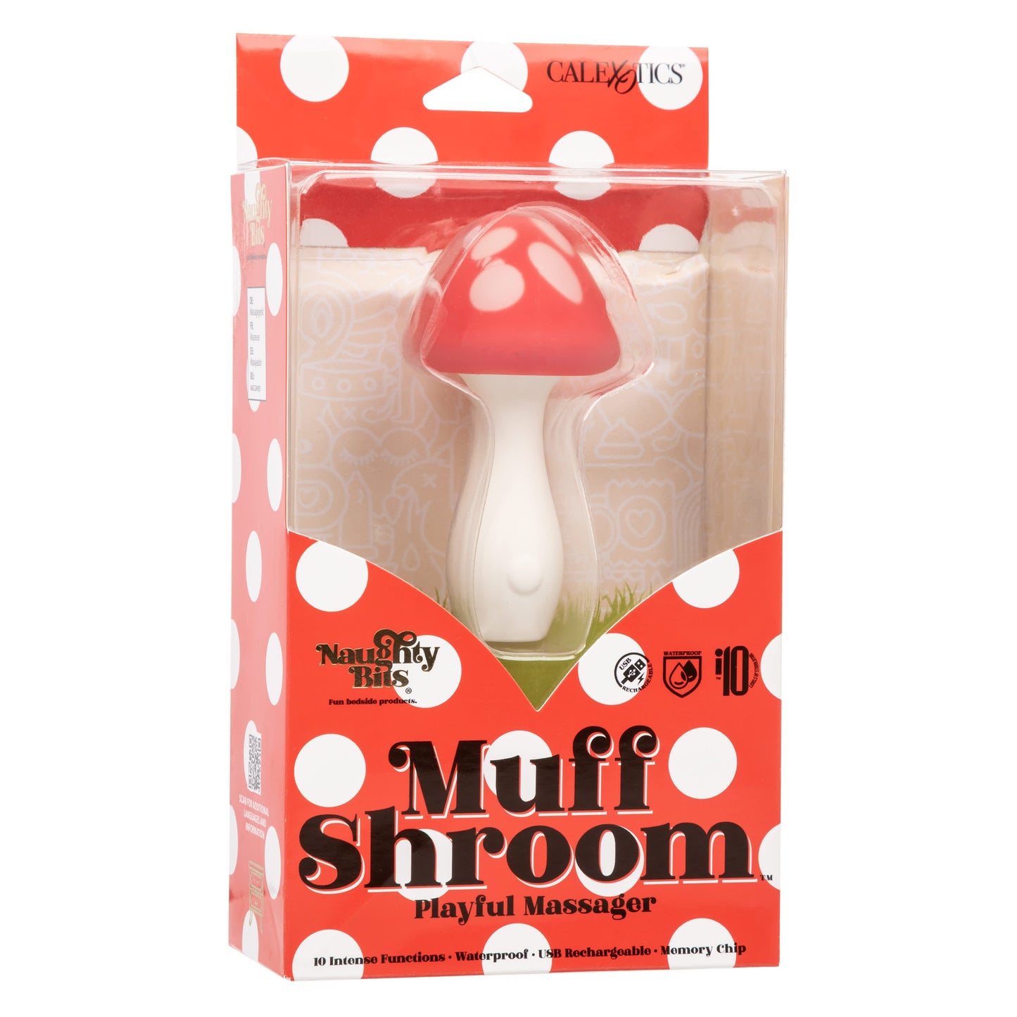 CalExotics Naughty Bits Muff Shroom Playful Massager
