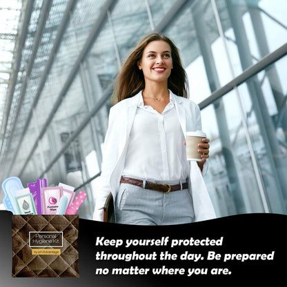 Feminine Hygiene Kits Pack of 10 (Leather Dark)