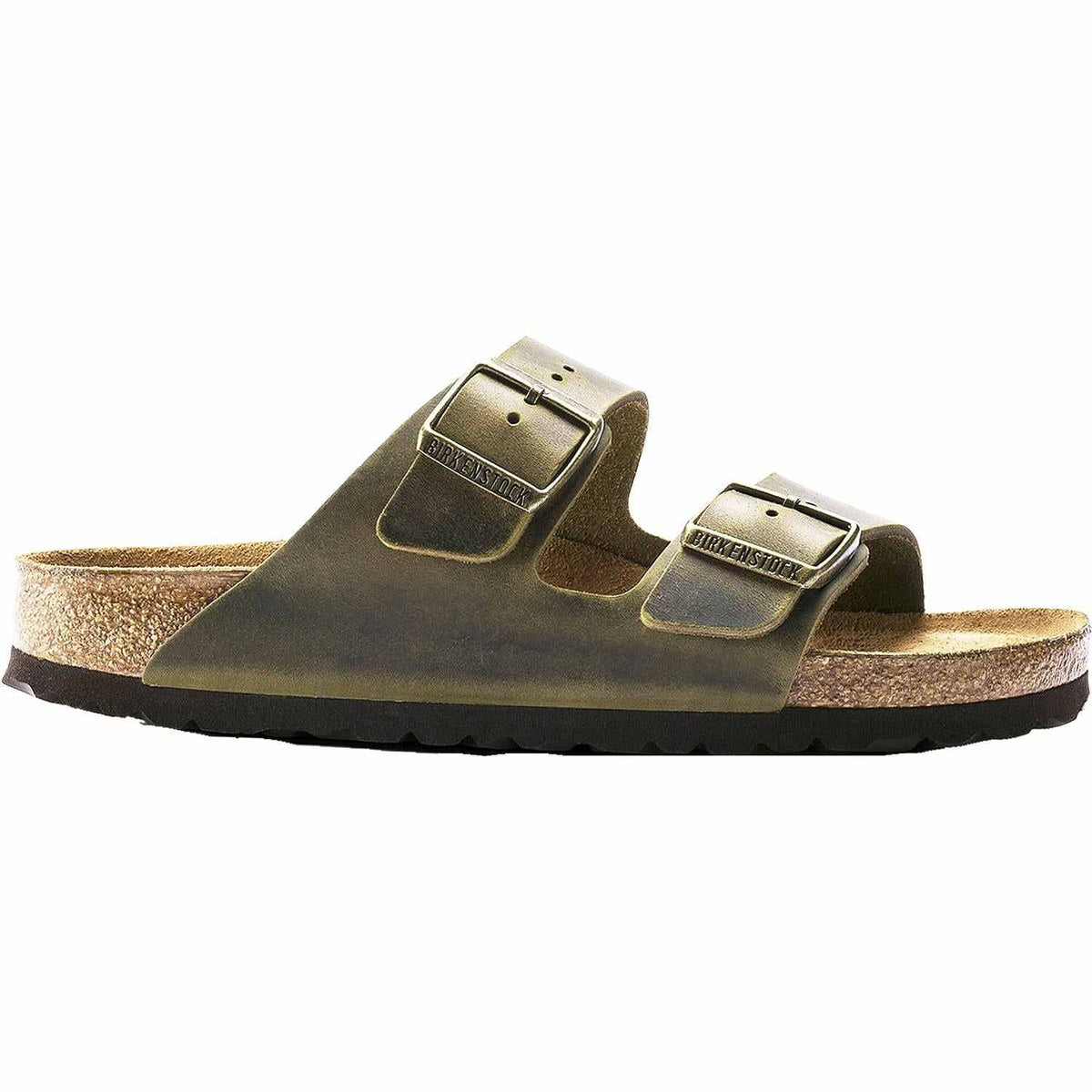 Birkenstock Arizona Soft Footbed Oiled Leather Jade Sandals