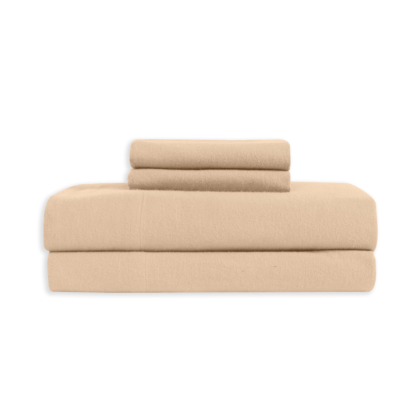 Elegant Comfort 4-Piece Cotton Flannel Sheet Set - 100% Turkish Cotton