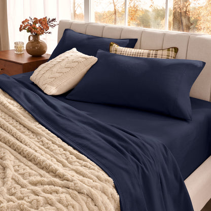 Bare Home Organic Cotton Flannel Sheet Set