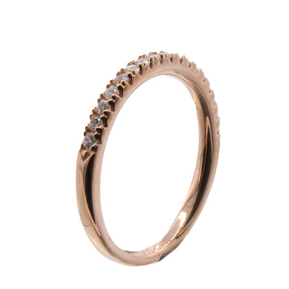Rose Gold Ring Size 52 Sif Jakobs Cubic Zirconia