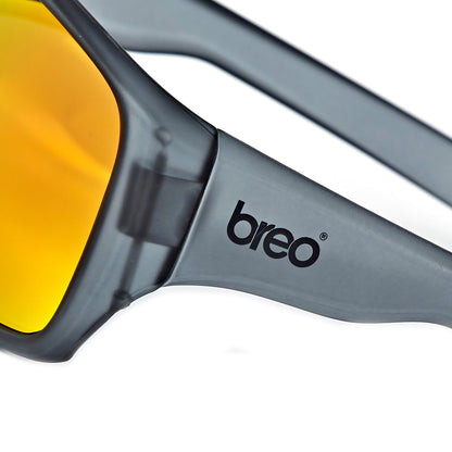 Breo Downhill Sunglasses Ice Skiing Unisex Charcoal & Orange