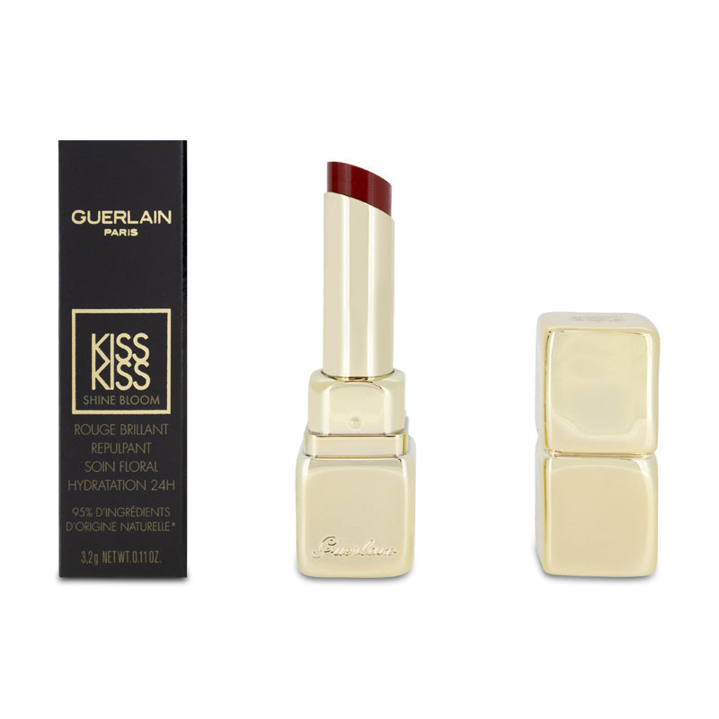 Guerlain Kiss Kiss Shine Bloom Red Lipstick 819 Corolla Rouge