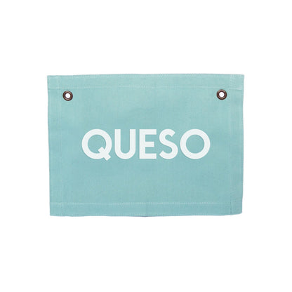 Frankie Jean Queso Small Canvas Flag