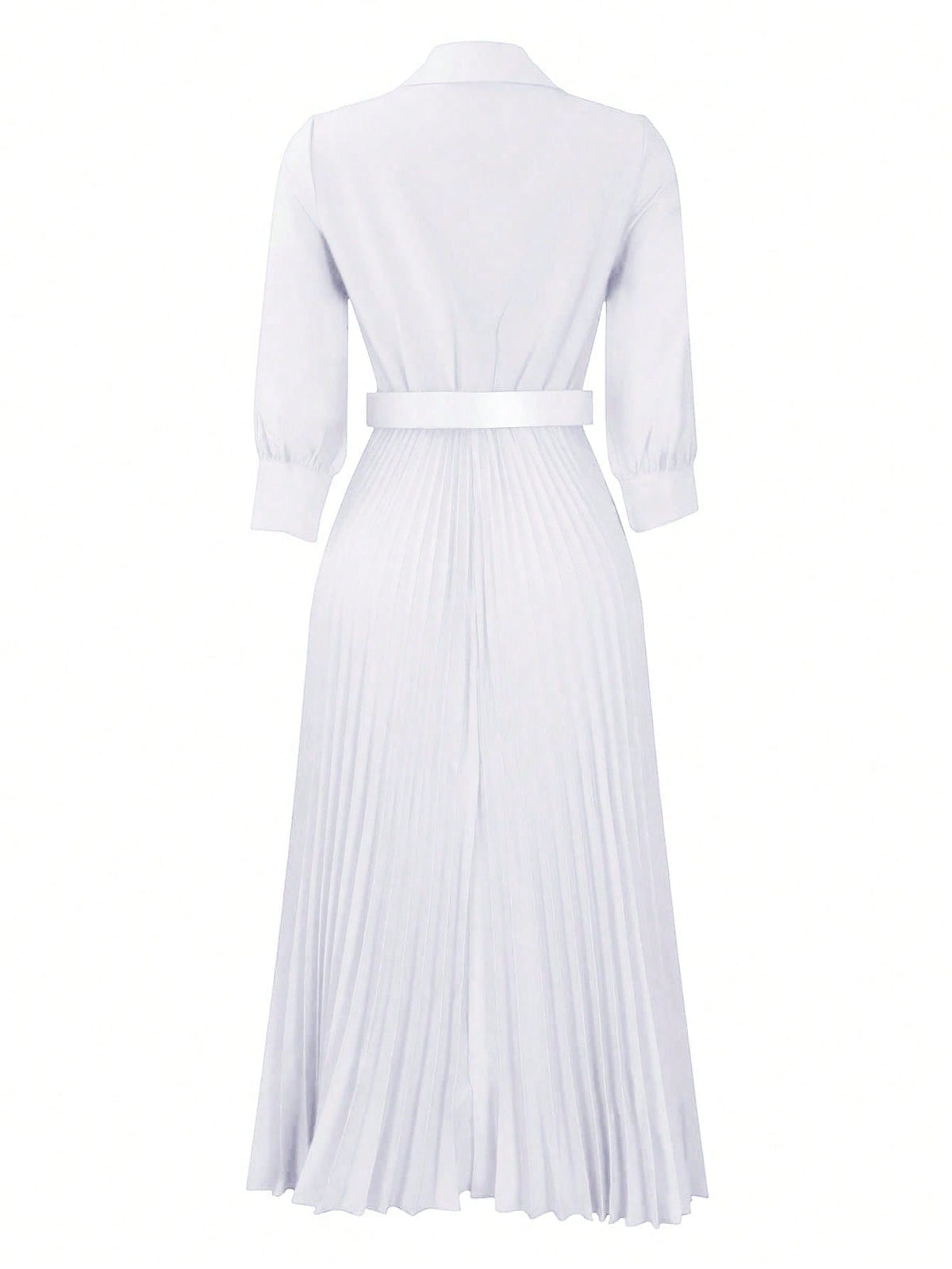Chic YC Women's 3/4 Sleeve Flared A Line Dress
