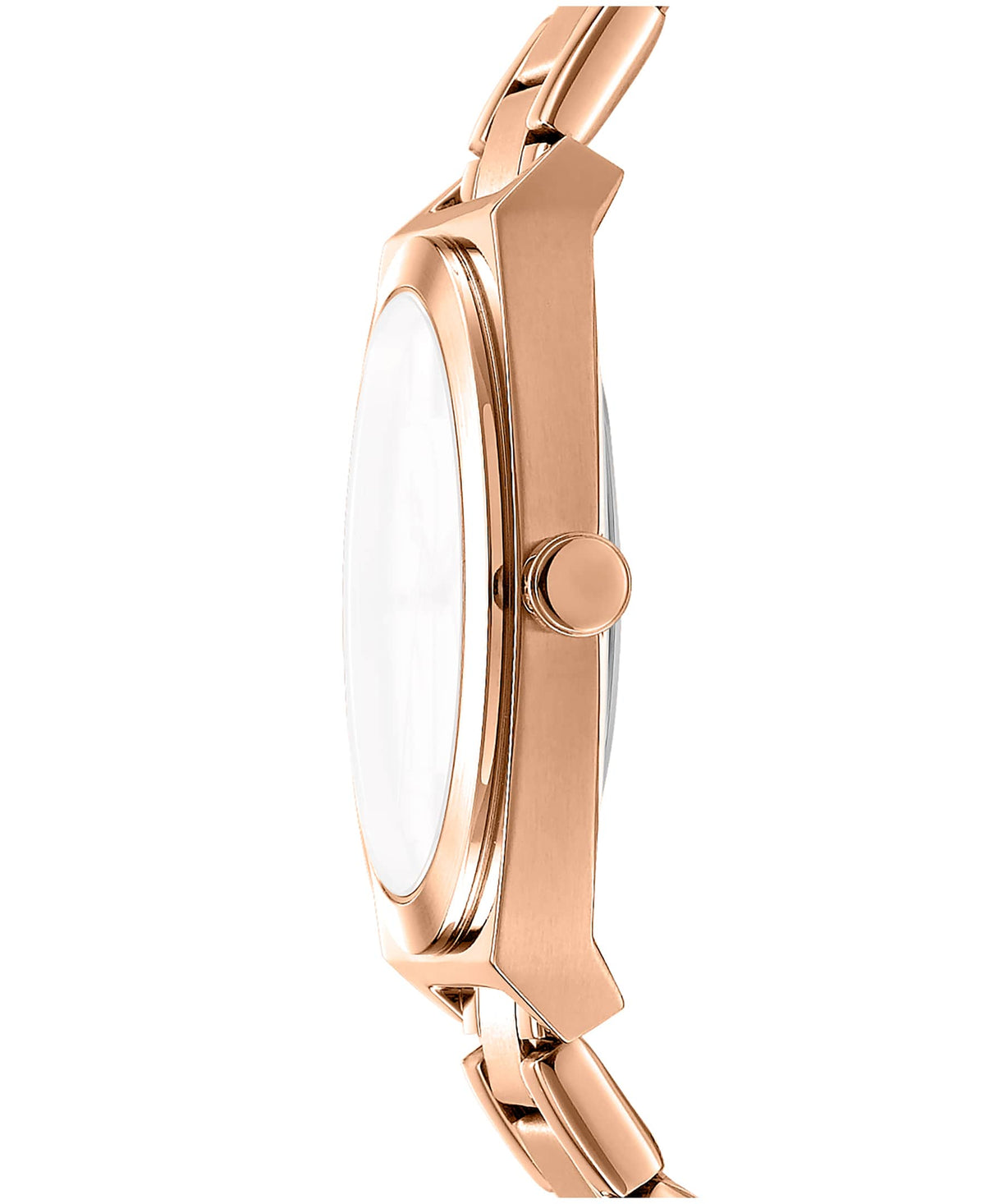 Dkny Women Watch, Rose Gold Color Case, Rose Gold Dial, Rose Gold Color Metal Bracelet, 3 Hands, 5 Atm