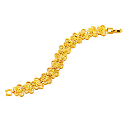 24k Goldtone Butterfly Bracelet