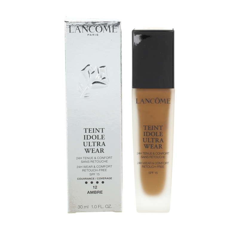 Lancome Teint Idole Ultra Wear Foundation 12 Ambre SPF15 30ml (Blemished Box)