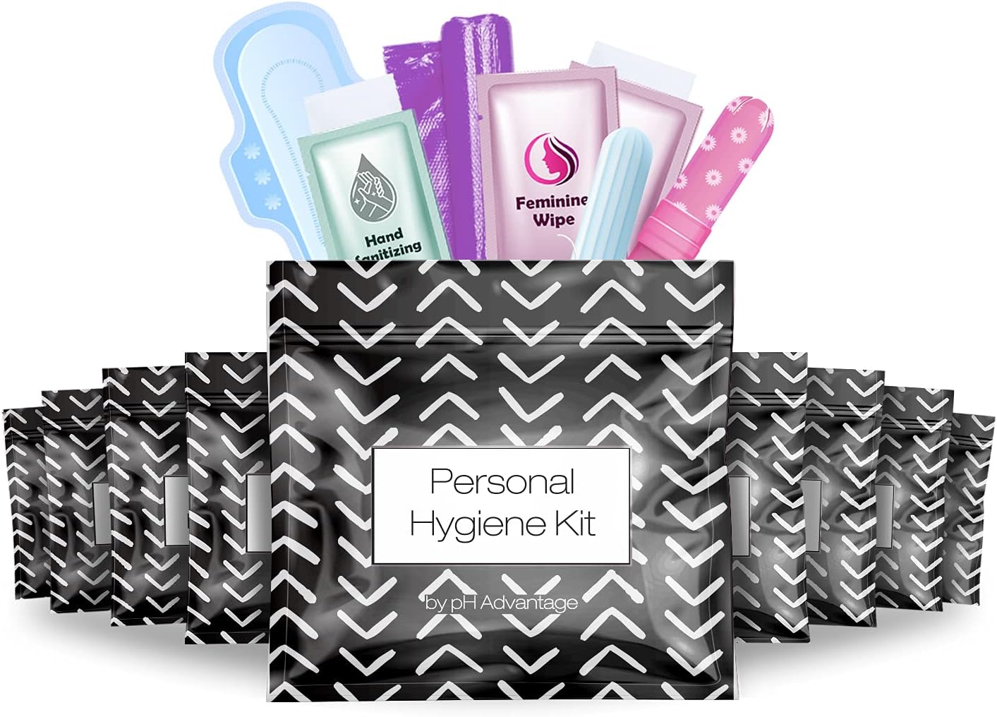 Feminine Hygiene Kits Pack of 10 (Black Treads)