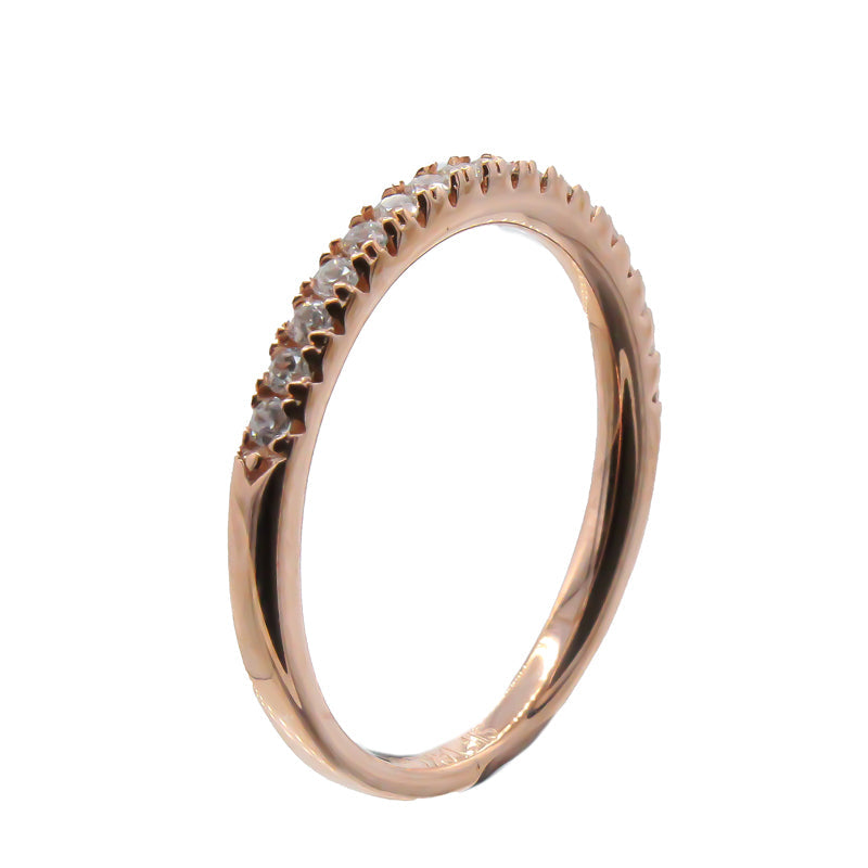 Rose Gold Ring Size 56 Sif Jakobs Cubic Zirconia