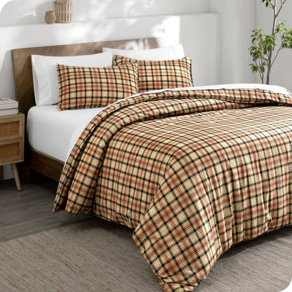 Bare Home Flannel Duvet Cover & Sham Set