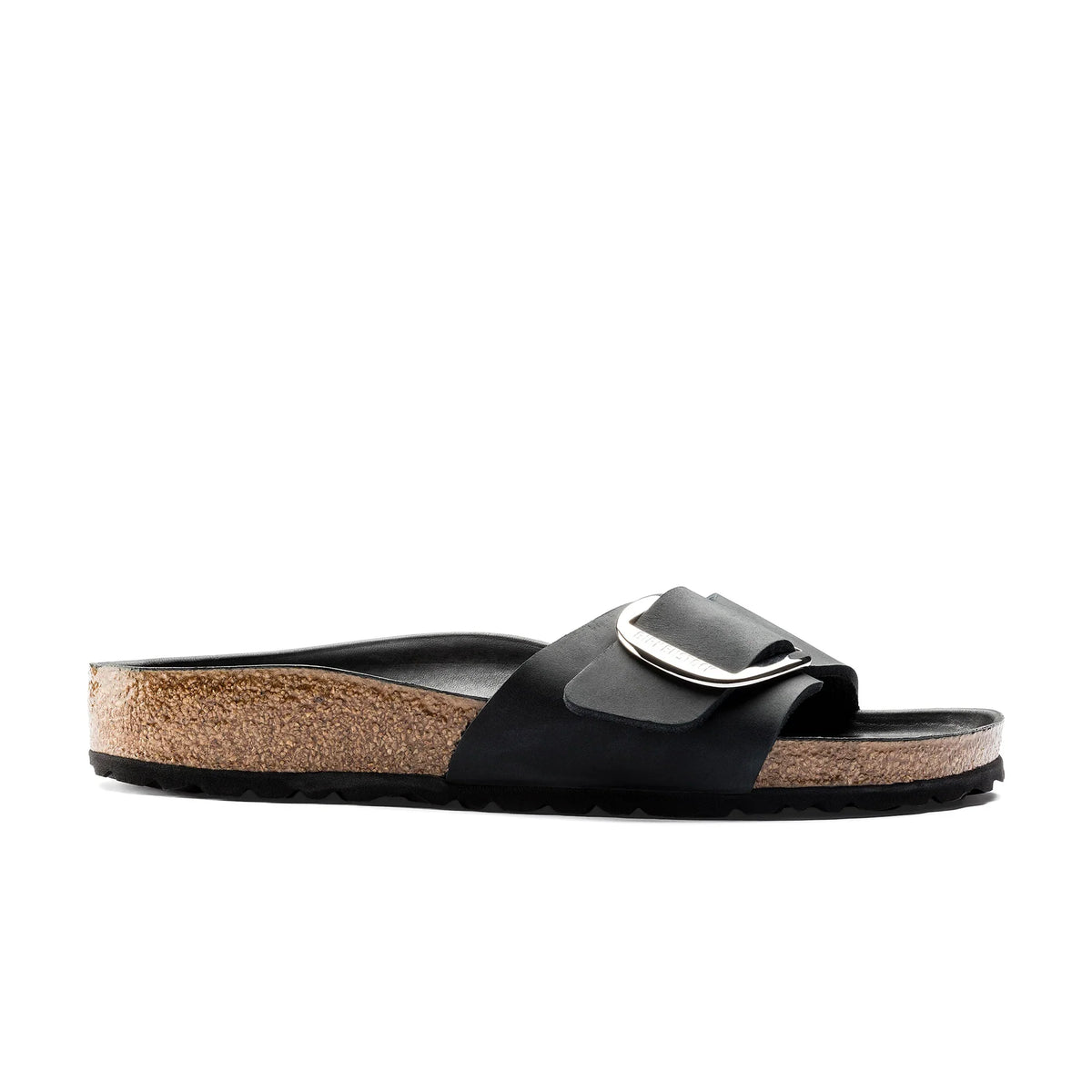 Birkenstock Madrid Big Buckle Oiled Leather Black