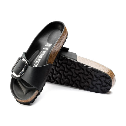 Birkenstock Madrid Big Buckle Oiled Leather Black
