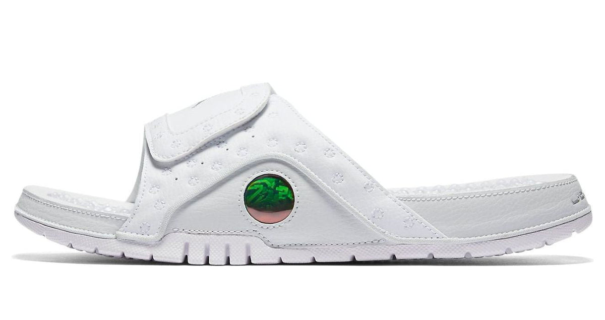 Air Jordan Men's Hydro 13 Retro Slide 'White Metallic Silver' - 684915-100