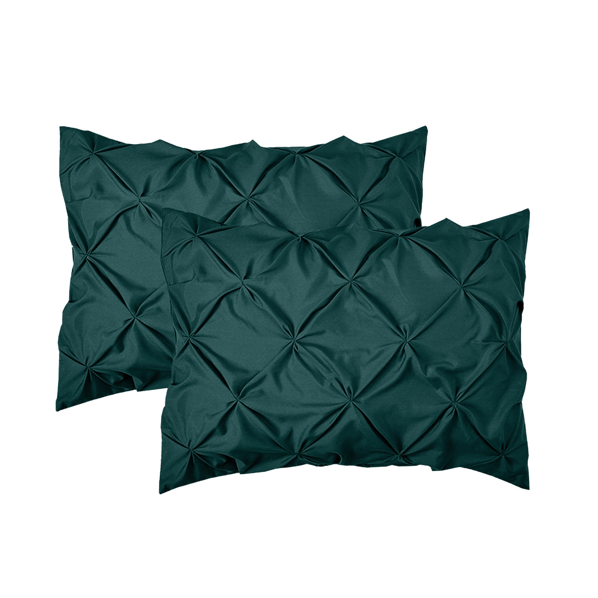 Elegant Comfort 8-Piece Pintuck Pinch Pleated Comforter Set - Includes 4-Piece Sheet Set with Double Sided Storage Pockets