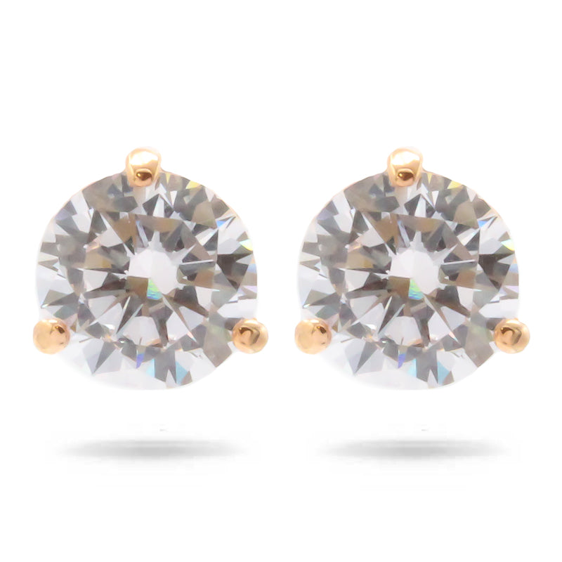 Swarovski Solitaire Rose Gold Earrings