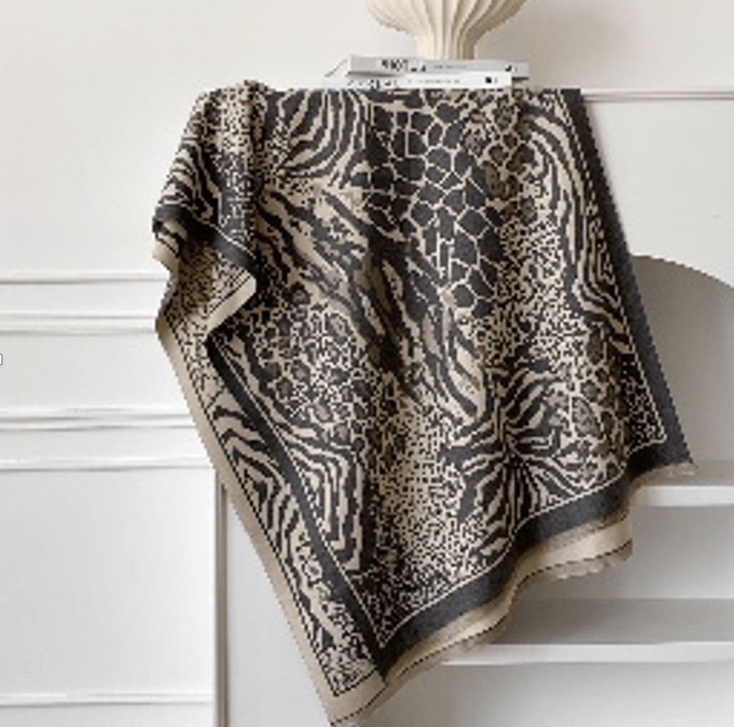 Elegant Botanical Print Scarf