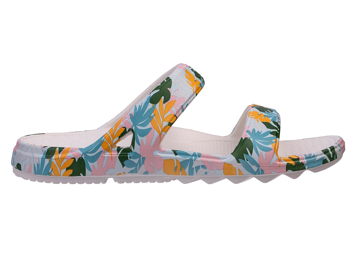 Fusion Slim Tropical Slide Sandals - Wide Width