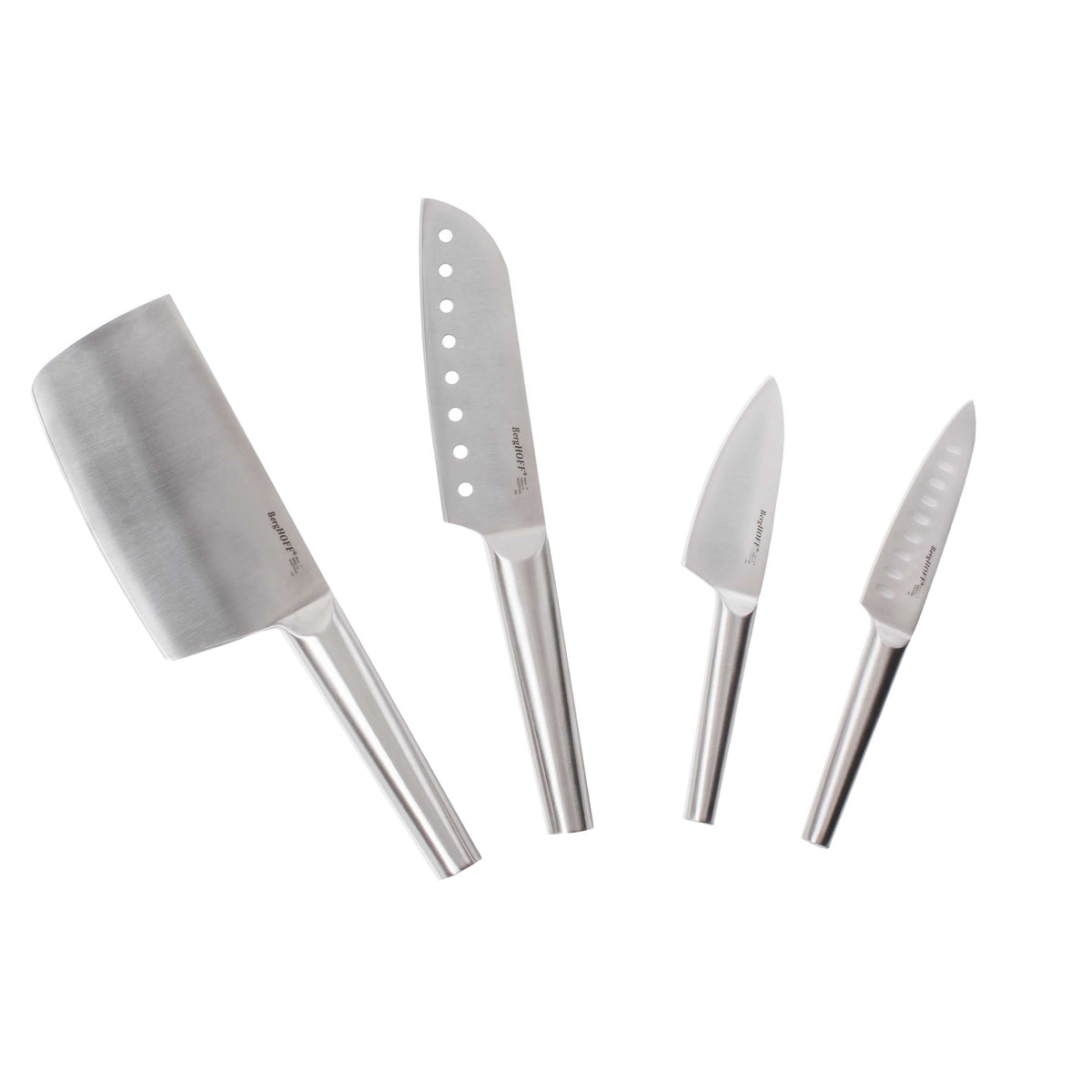 BergHOFF Straight 4pc 18/10 Stainless Steel Santoku Knife Set