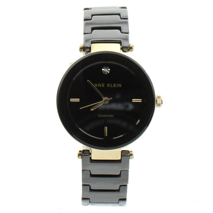 Anne Klein Ladies Watch Diamond Ceramic AK/1018 BKBK