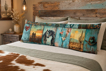 Baha Ranch Turquoise Dreams Body Pillow Cover Made in America