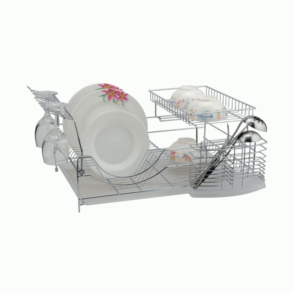 Better Chef 22-Inch 2-Tier Chrome Dish Rack