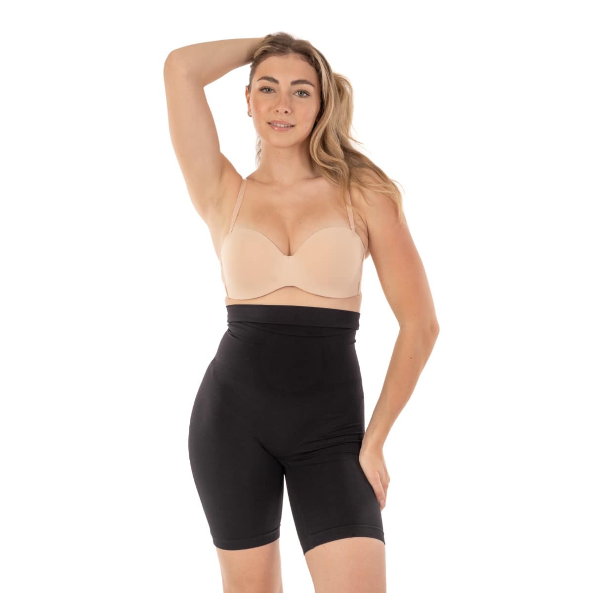 Body Beautiful Women's Seamless High-Waisted Shaping Boy Shorts