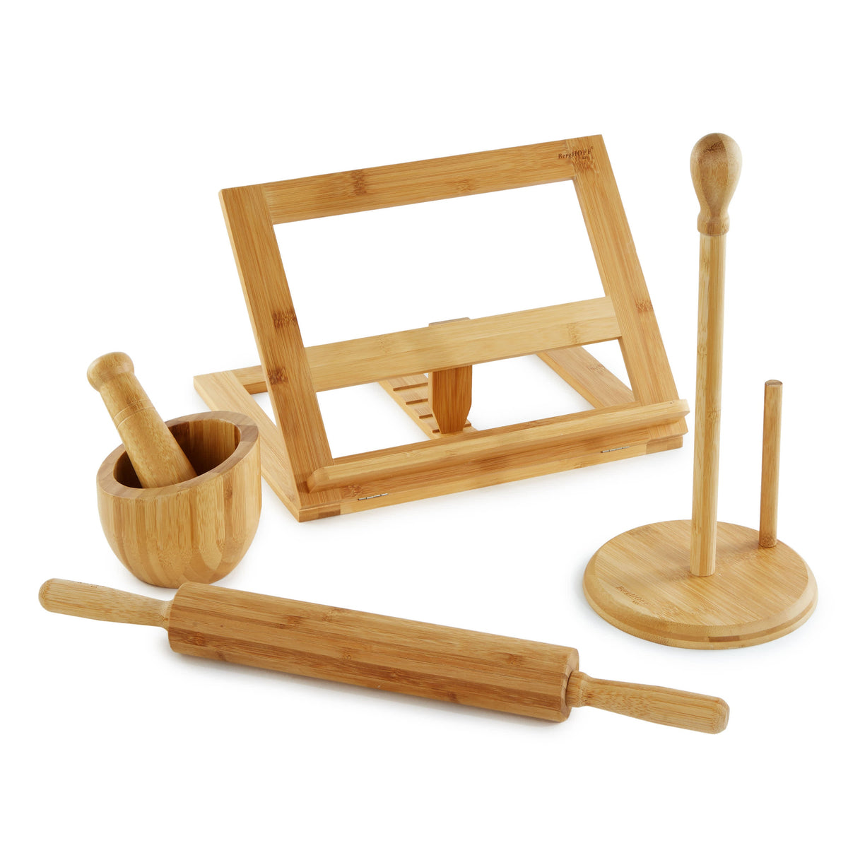 BergHOFF Bamboo 5pc Kitchen Accessory Set