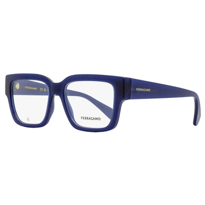 Ferragamo Modified Rectangular Eyeglasses SF2975 708 Opaline Honey 53mm