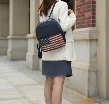 Briella Flag Print Backpack