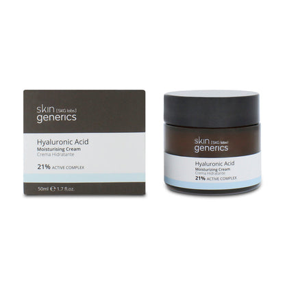 Skin Generics Hyaluronic Acid Moisturising Cream 50ml (Blemished Box)