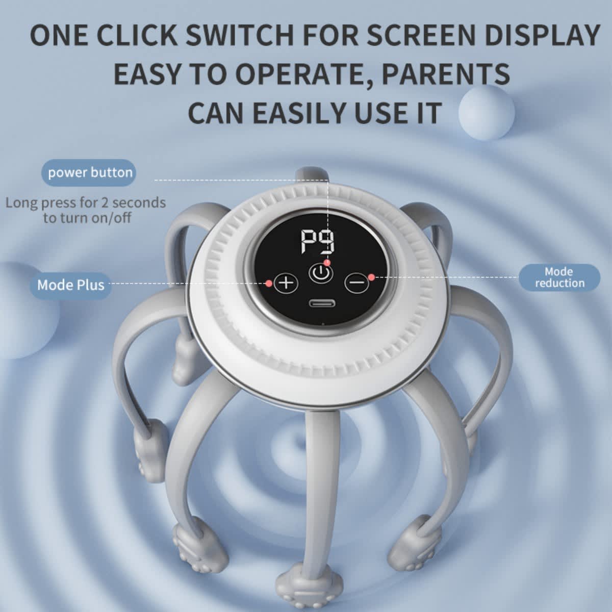8-Claw Multi-Dimensional Head Massager
