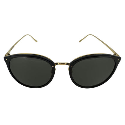 Linda Farrow Black Oval Unisex Sunglasses LFLC25C13