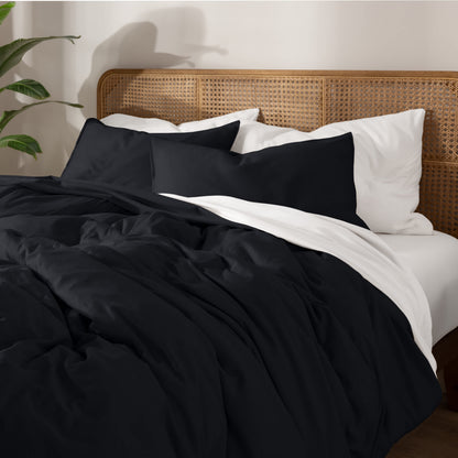 Bare Home Organic Cotton Jersey Duvet Cover Set