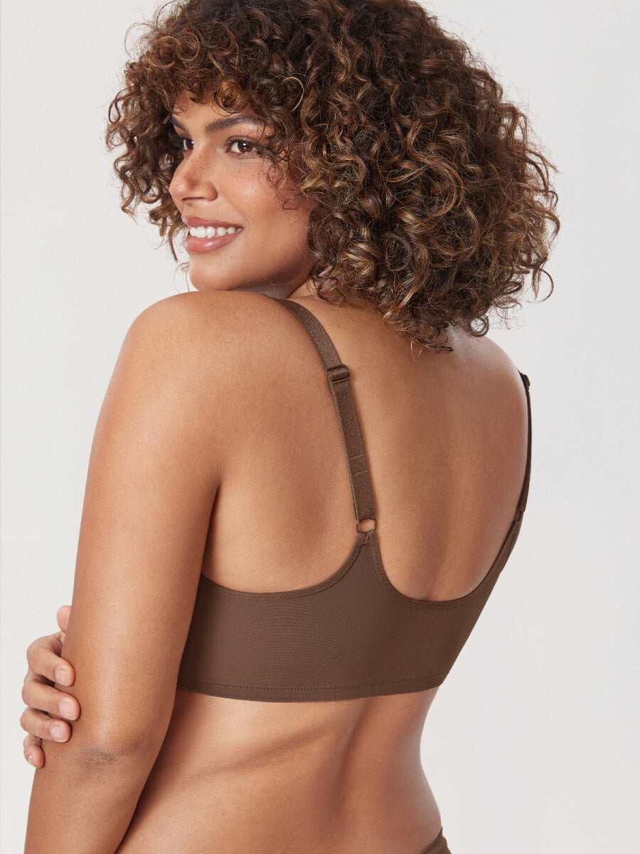 Front Closure Lace Underwire Plunge Bra