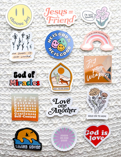 Elevated Faith Mystery Sticker 4-Pack