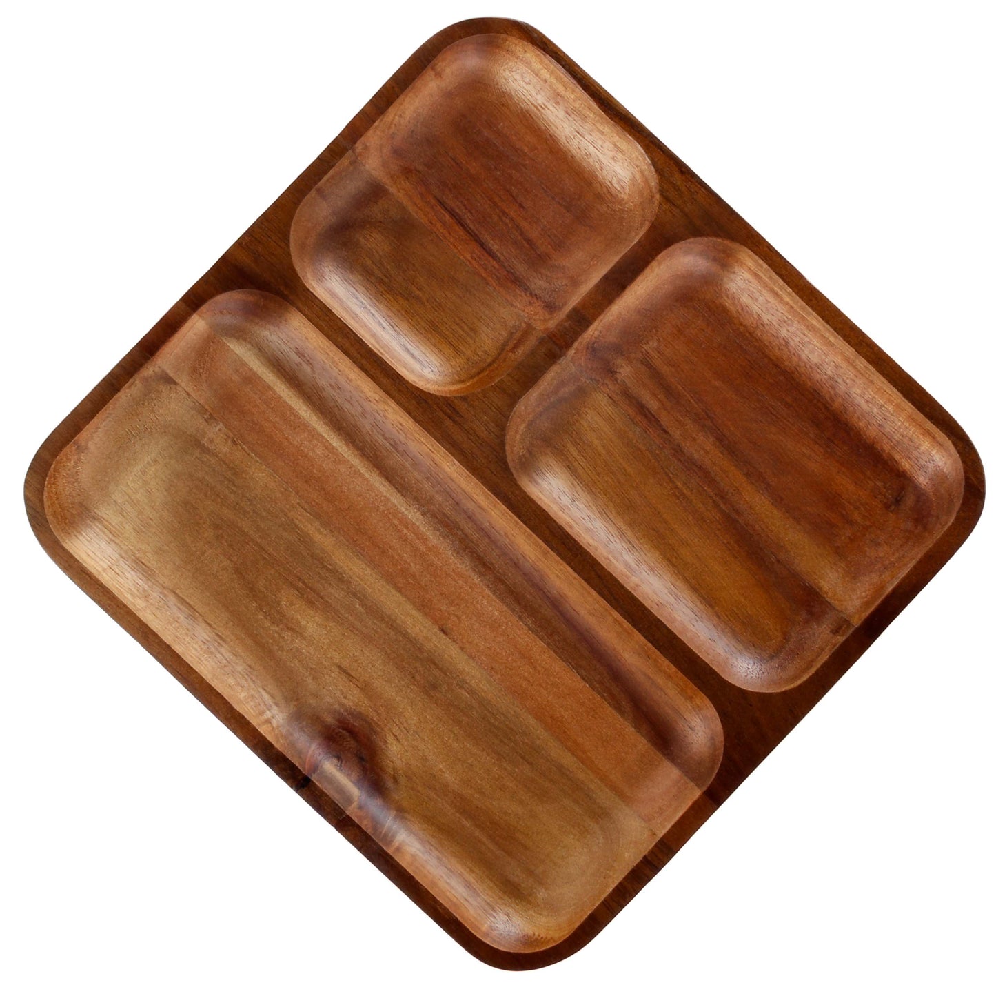 BergHOFF Acacia Wood Divided Tray, 10"