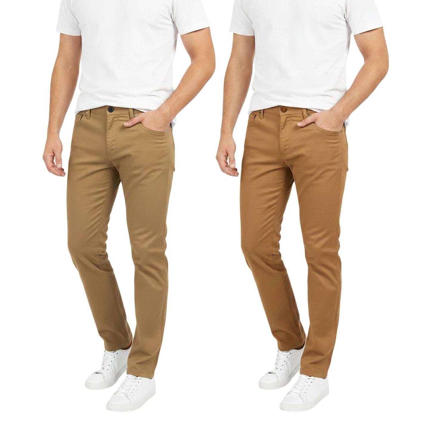 BenBen Mens 2 Pack Chinos Medium Stretch