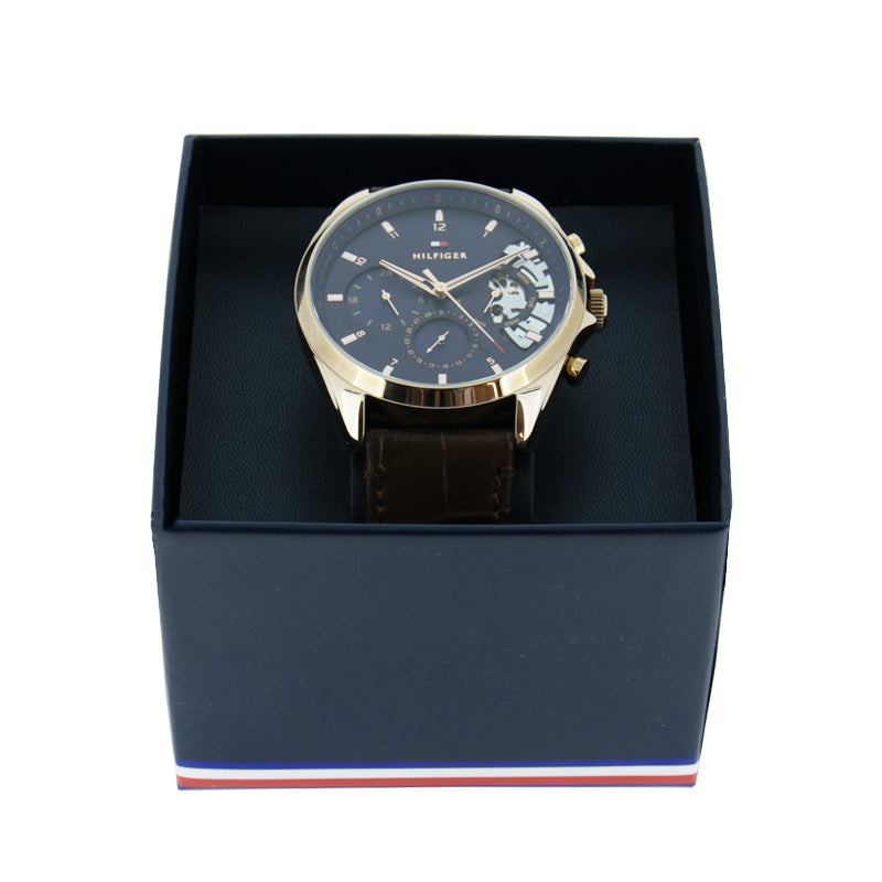 Tommy Hilfiger Men's Brown Leather Watch 1710453