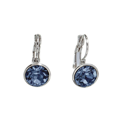 Classic Leverback Earrings with Sparkling Swarovski Crystals