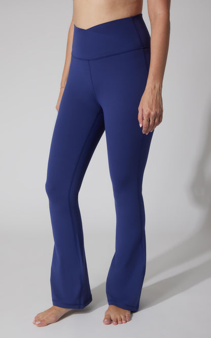 90 Degree by Reflex Lux Madison Crossover Waist 7/8 Flared Leg