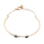 Swarovski Symbolic Rose Gold Evil Eye Bangle Bracelet