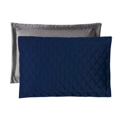 Elegant Comfort 3-Piece Diamond Quilted Reversible Bedspread Coverlet Set