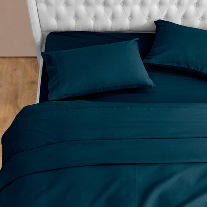 Elegant Comfort 4-Piece Cotton Flannel Sheet Set - 100% Turkish Cotton