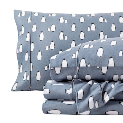 Bare Home  Double Brushed Cotton Flannel Sheet Set