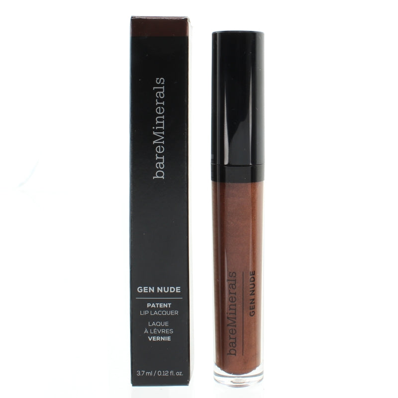 bareMinerals Gen Nude Patent Liquid Lipstick Gloss in Bronzite Brown