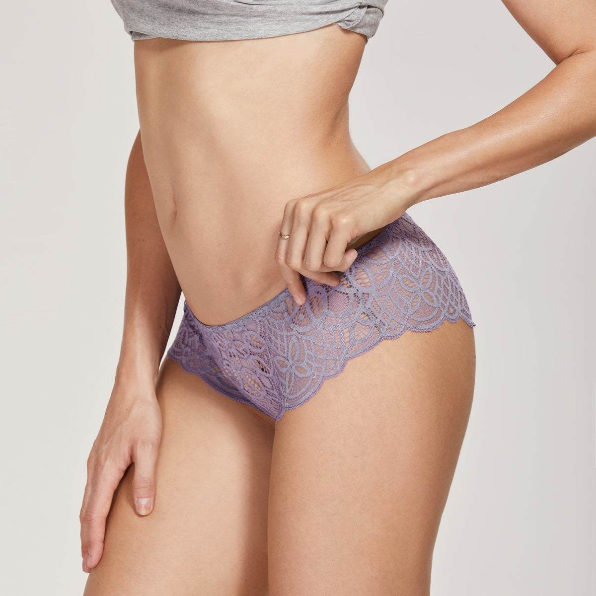 Crochet Lace Low-Rise Shortie Panty